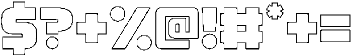 Whinstone Outline otf (400) Font OTHER CHARS