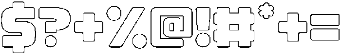 Whinstone Rounded Outline otf (400) Font OTHER CHARS