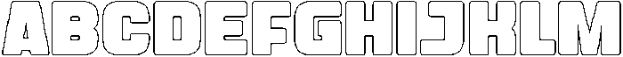 Whinstone Rounded Outline otf (400) Font LOWERCASE