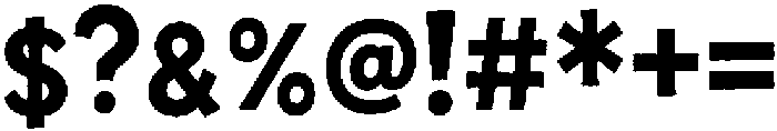 WhippedCreamSans Bold otf (700) Font OTHER CHARS