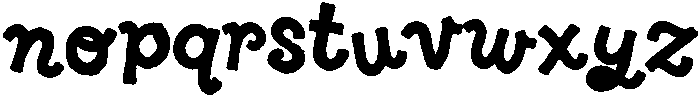 WhippedCreamSans Bold otf (700) Font LOWERCASE