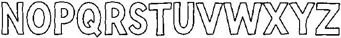 WhippedCreamSans Outline otf (400) Font UPPERCASE