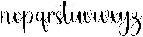 Whiskey Regular otf (400) Font LOWERCASE