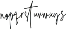 Whisperella Signature Regular otf (400) Font LOWERCASE