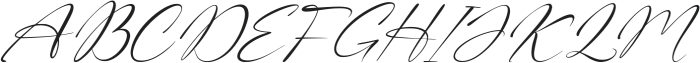 Whispering Signature Italic otf (400) Font UPPERCASE