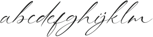 Whispering Signature Italic otf (400) Font LOWERCASE