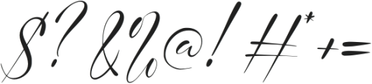 Whispering Signature otf (400) Font OTHER CHARS