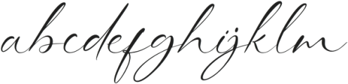 Whispering Signature otf (400) Font LOWERCASE