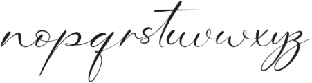 Whispering Signature otf (400) Font LOWERCASE