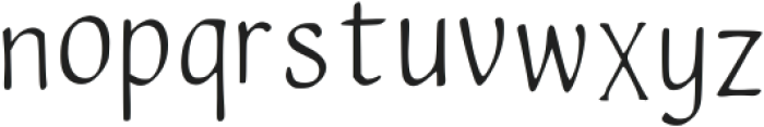 Whisperthorn Regular otf (400) Font LOWERCASE