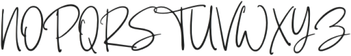 Whistyana Signature Regular otf (400) Font UPPERCASE