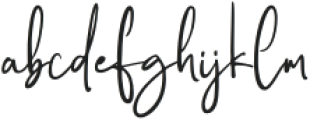 Whistyana Signature Regular otf (400) Font LOWERCASE