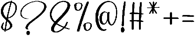 White Beautiful Regular otf (400) Font OTHER CHARS