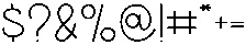 White Line Regular otf (400) Font OTHER CHARS