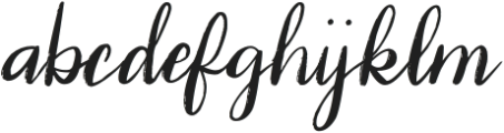 White Orchid otf (400) Font LOWERCASE