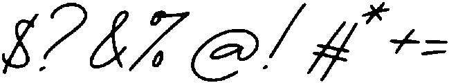 White Series Signature otf (400) Font OTHER CHARS