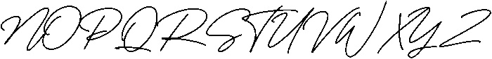 White Series Signature otf (400) Font UPPERCASE