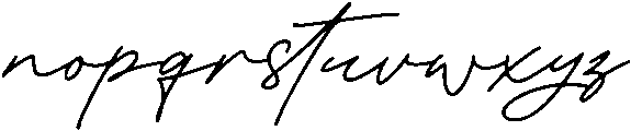 White Series Signature otf (400) Font LOWERCASE