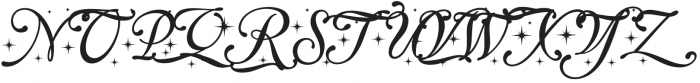 White Xmas Star Swash otf (400) Font UPPERCASE