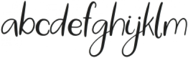 WhiteStork Regular otf (400) Font LOWERCASE