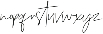 White_Serenity otf (400) Font LOWERCASE