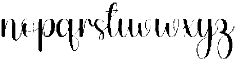 Whitening Regular otf (400) Font LOWERCASE