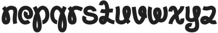 Whoozle Regular otf (400) Font LOWERCASE