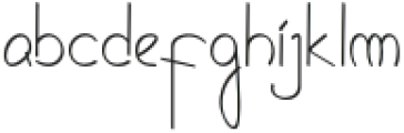 white chofee-Display otf (400) Font LOWERCASE