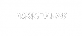 White Apparel.ttf Font UPPERCASE