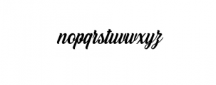 White Smith Font LOWERCASE