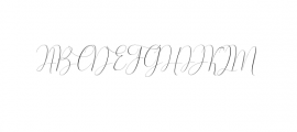 Whitening italic.otf Font UPPERCASE