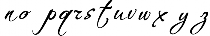 Whispers Calligraphy Essential Font LOWERCASE