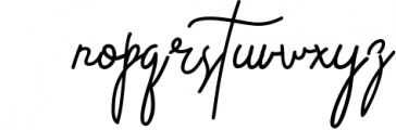 Whistle - Signature font 1 Font LOWERCASE