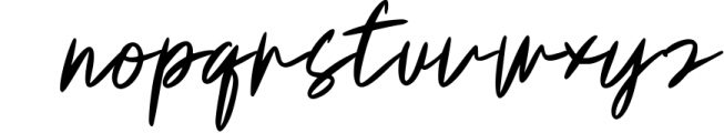Whistler signature Font LOWERCASE