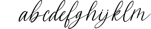 White Cheek | Romantic Calligraphy Font LOWERCASE