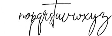 Whitley Signature Packet Font LOWERCASE