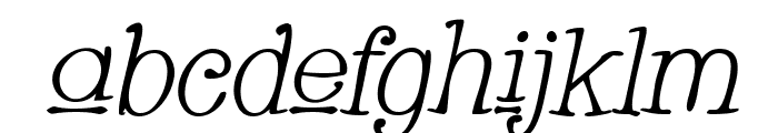 Whackadoo Upper Italic Font LOWERCASE