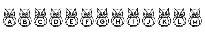 What a Hoot! Font UPPERCASE