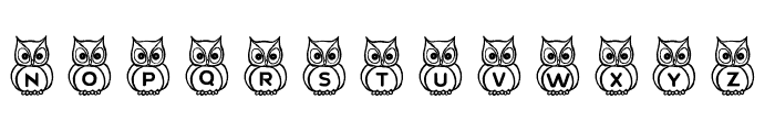 What a Hoot! Font LOWERCASE