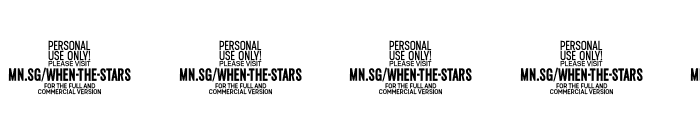 When The Stars Align PERSONAL Regular Font OTHER CHARS