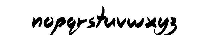 When in Rome Font LOWERCASE
