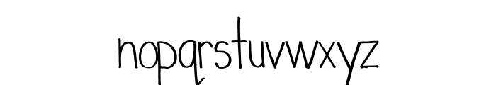 WhenIwas-Regular Font LOWERCASE