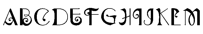 Whimsical Font UPPERCASE