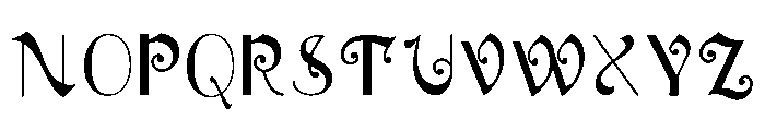 Whimsical Font UPPERCASE