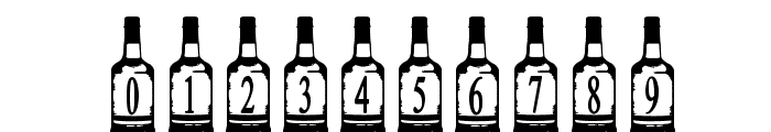 Whiskey Bottle Font OTHER CHARS