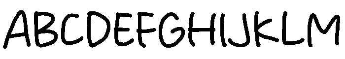 White Cloth Font UPPERCASE