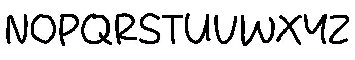 White Cloth Font UPPERCASE