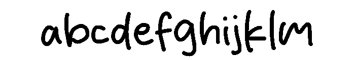 White Cloth Font LOWERCASE