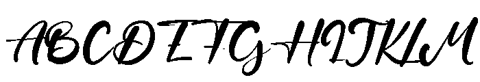 White Dress Font UPPERCASE