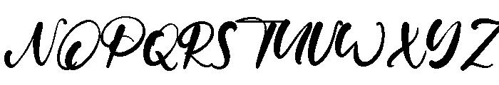 White Dress Font UPPERCASE